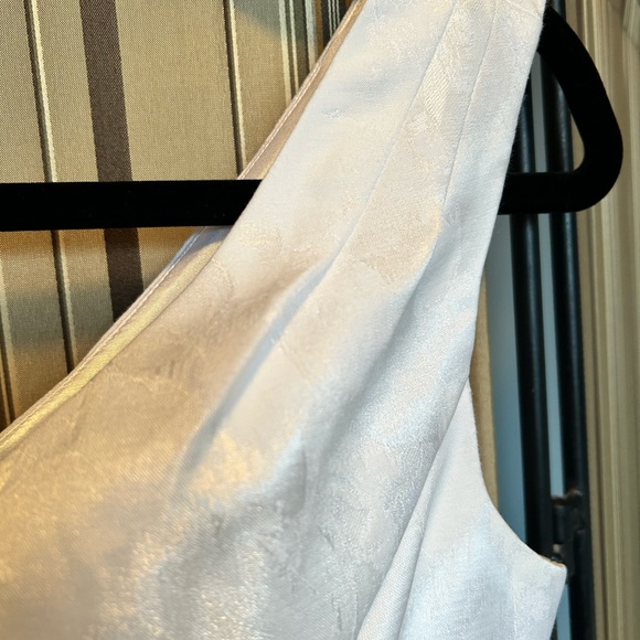 WHBM White jacquard belted dress - Picture 6 of 15